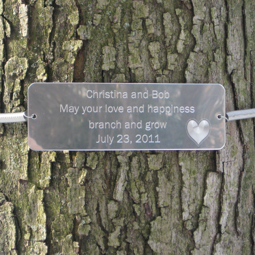 Tree Huggers Tree Plaques - Personalized up to 5 LINES - Click Image to Close