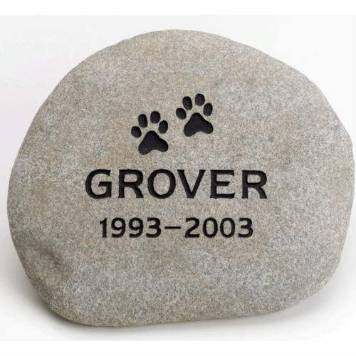 Pet Garden Memorial Stone, Medium. Personalized - Click Image to Close