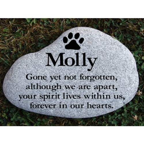 Personalized garden clearance stones for dogs