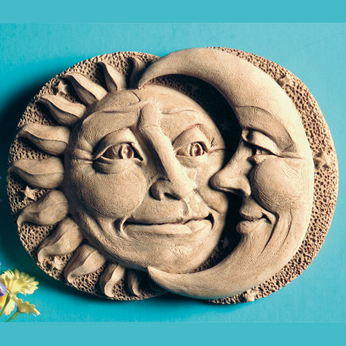 Sun and Moon Celestial Plaque - Click Image to Close