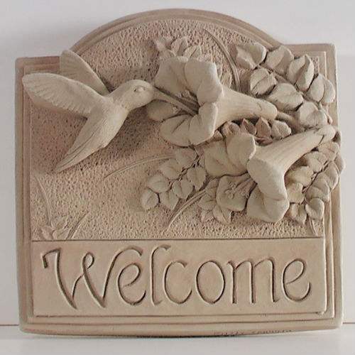 Hummingbird Welcome Plaque - Click Image to Close