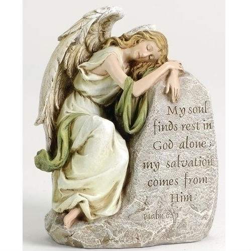 Memorial Angel on Stone - Click Image to Close