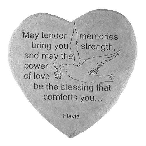 May Tender Memories Heart Stone - Flavia Weedn - Click Image to Close