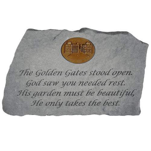 The Golden Gates Garden Stone - Click Image to Close