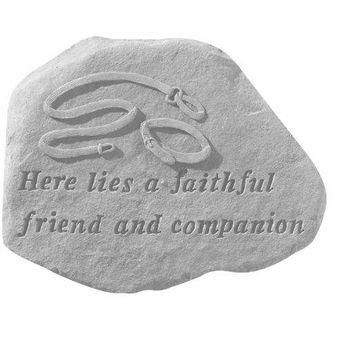 Faithful Friend and Companion Garden Memory Stone - Click Image to Close