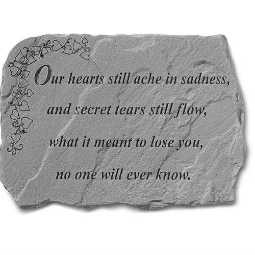 Our Hearts Still Ache Garden Stone (BEST SELLER) - Click Image to Close