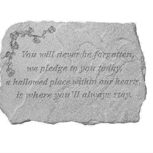 Never Forgotten Garden Stone - Click Image to Close