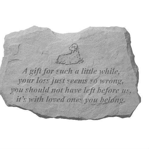 A Gift For Such A Little While Memorial Stone - Click Image to Close