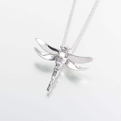 Dragonfly Cremation Jewelry - Sterling Silver (NEW) - Click Image to Close