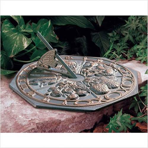 Butterfly Sundial - French Bronze - Click Image to Close