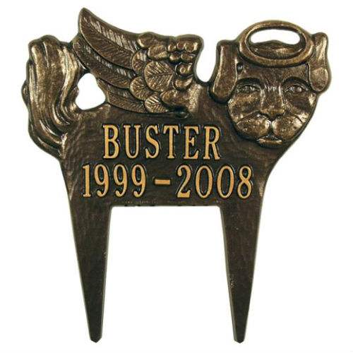 Angel Dog Pet Memorial Marker. Personalized - Click Image to Close