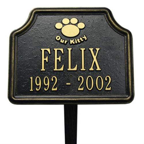 Our Kitty Memorial Marker. Personalized - Click Image to Close