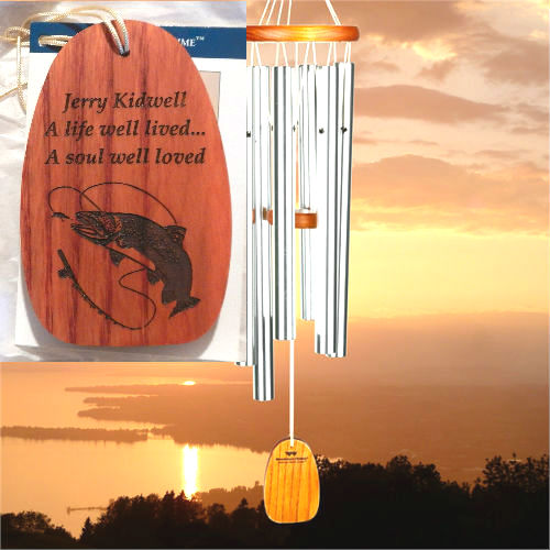 Medium "A SOUL WELL LOVED" Amazing Grace Chime. Personalized - Click Image to Close