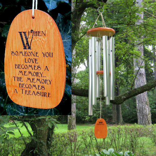 Medium "WHEN SOMEONE YOU LOVE" Amazing Grace Chime. Personalized - Click Image to Close