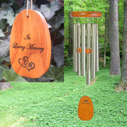 Small "IN LOVING MEMORY" Amazing Grace chime - Click Image to Close