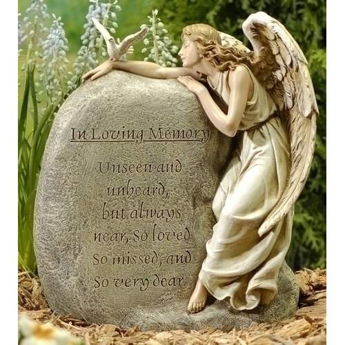 Memorial Angel with Dove (BEST SELLER) - Click Image to Close